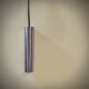 Still brand tube pendant light in polished stainless steel, 1970s, NEW