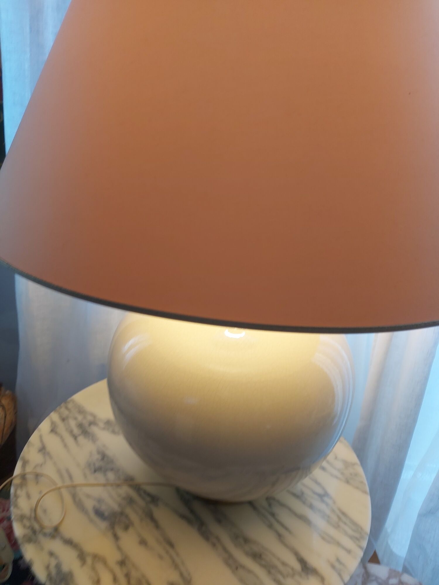Large ceramic lamp from the 80's KOSTKA