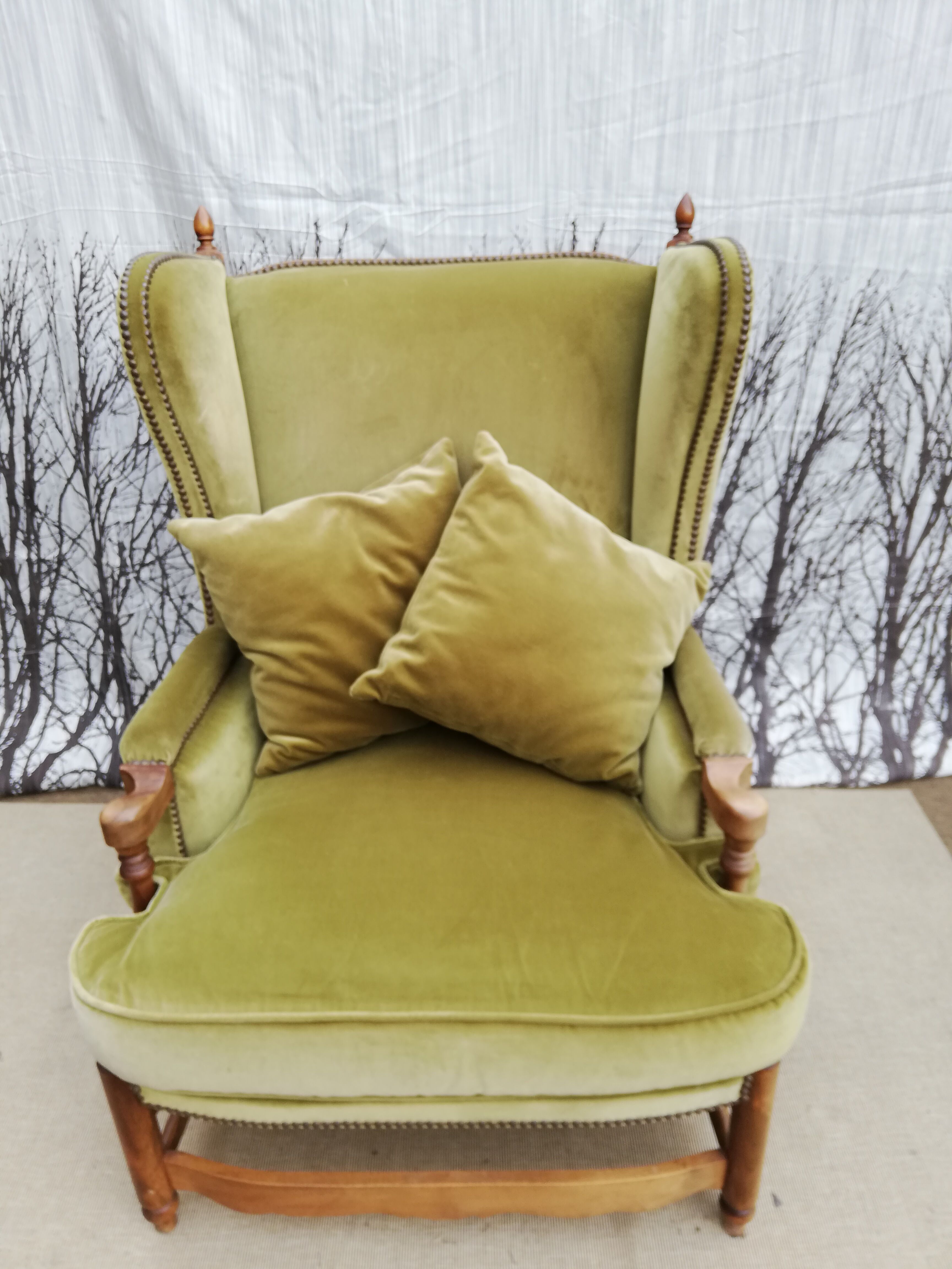Great Green Velvet armchair