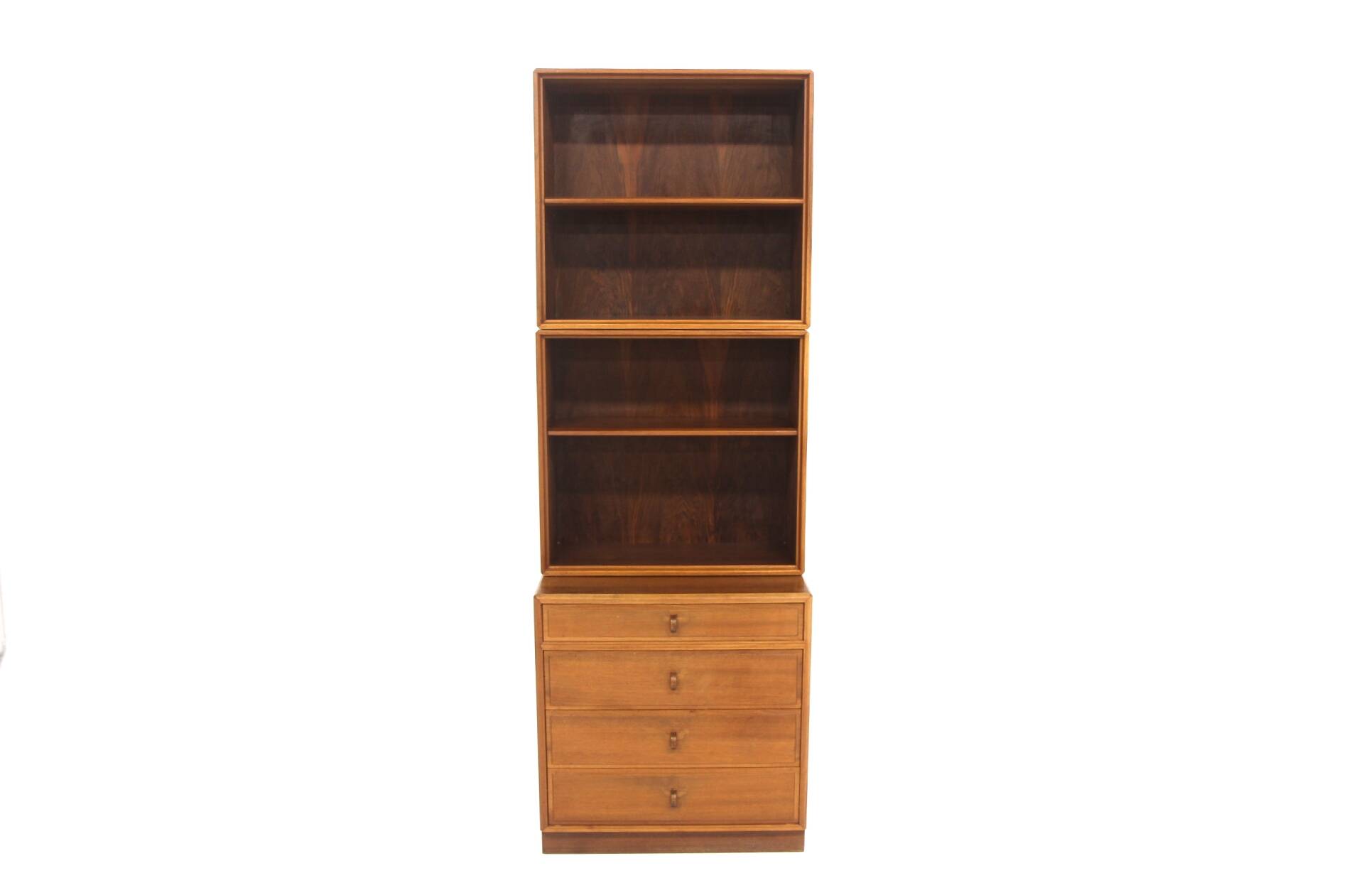Scandinavian walnut bookcase by Bertil Fridhagen for Bodafors, Sweden, 1960