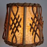 Bamboo bedside lamp