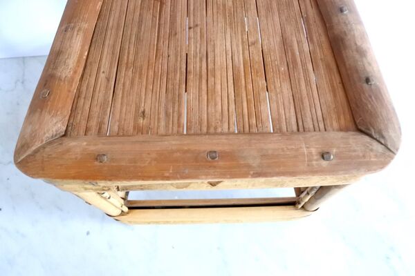 Chaise vintage en bamboo pour enfant