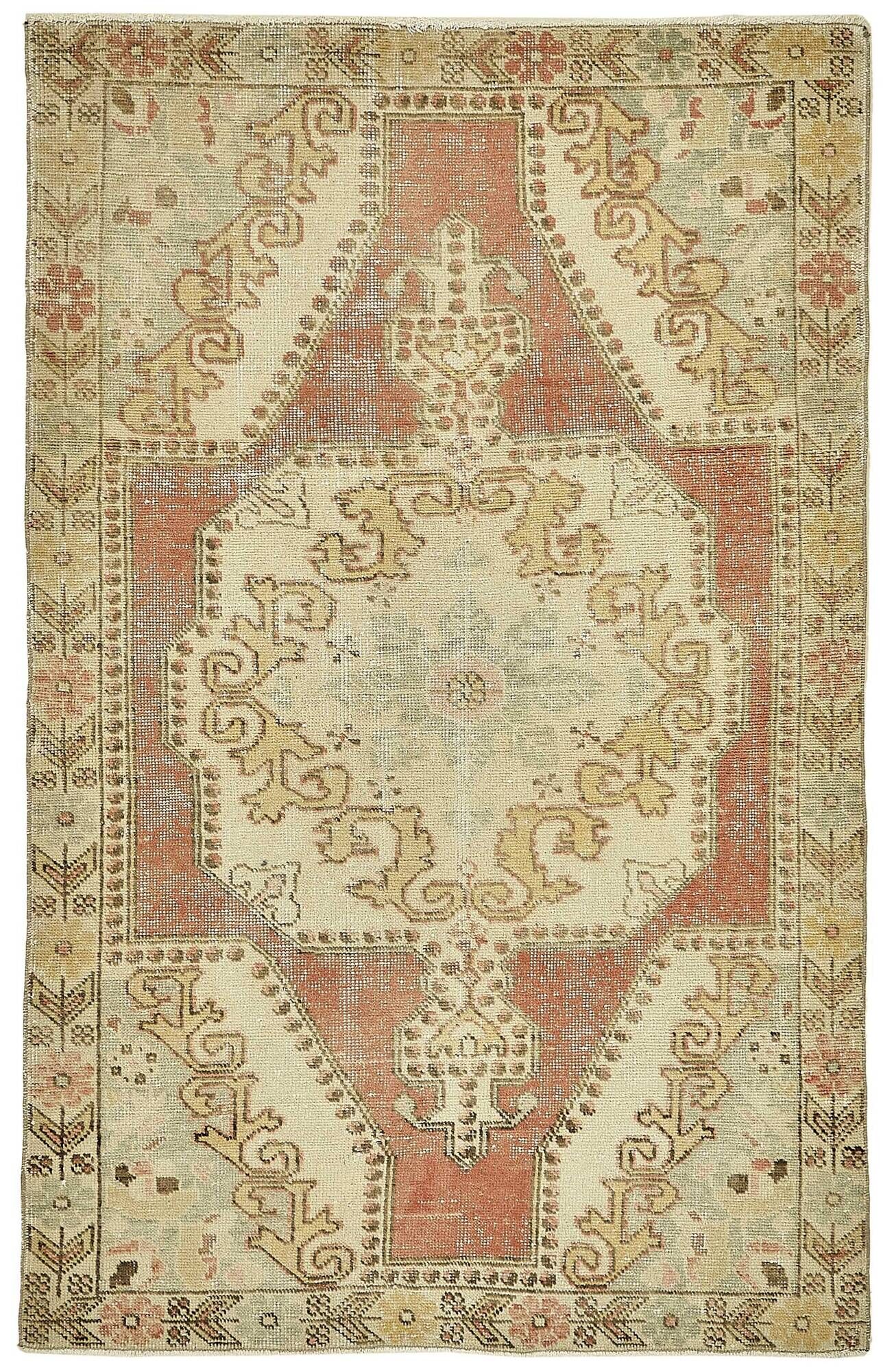 Turkish Vintage Anatolian Rug 136 cm x 213 cm