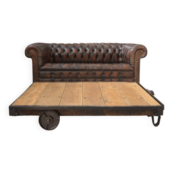 Table basse SNCF estampillée Paris