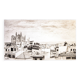 Description of a panoramic view of Mallorca. mallorca drawing. cuadro mallorca.