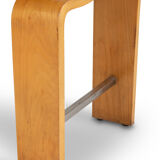 Series of eight blond cherry chairs, 1980s