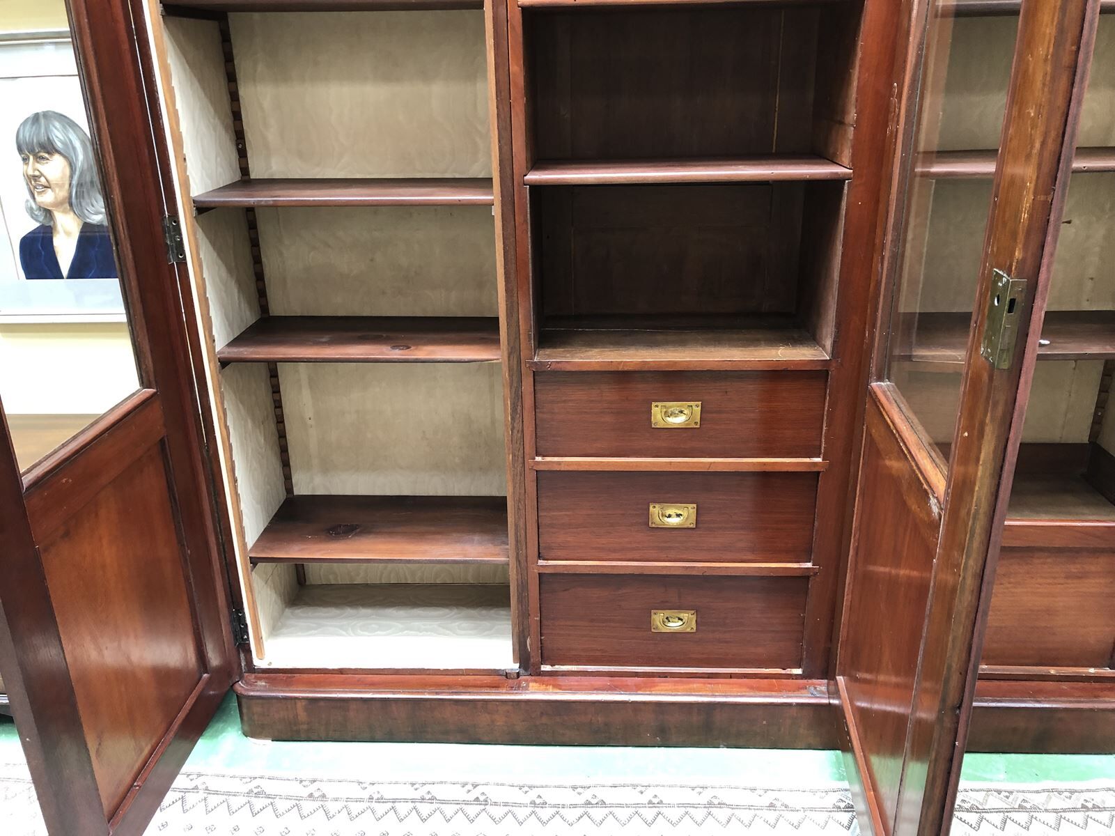 19th Century mahogany library