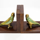 Paire de serre-livres en bronze peints -1930