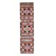 Vintage Turkish Oushak Handmade Wool Cotton Pink Kilim Runner  81x327