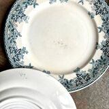 6 Moulin des Loups flat plates in iron clay, “Summer” service