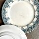 6 Moulin des Loups flat plates in iron clay, “Summer” service