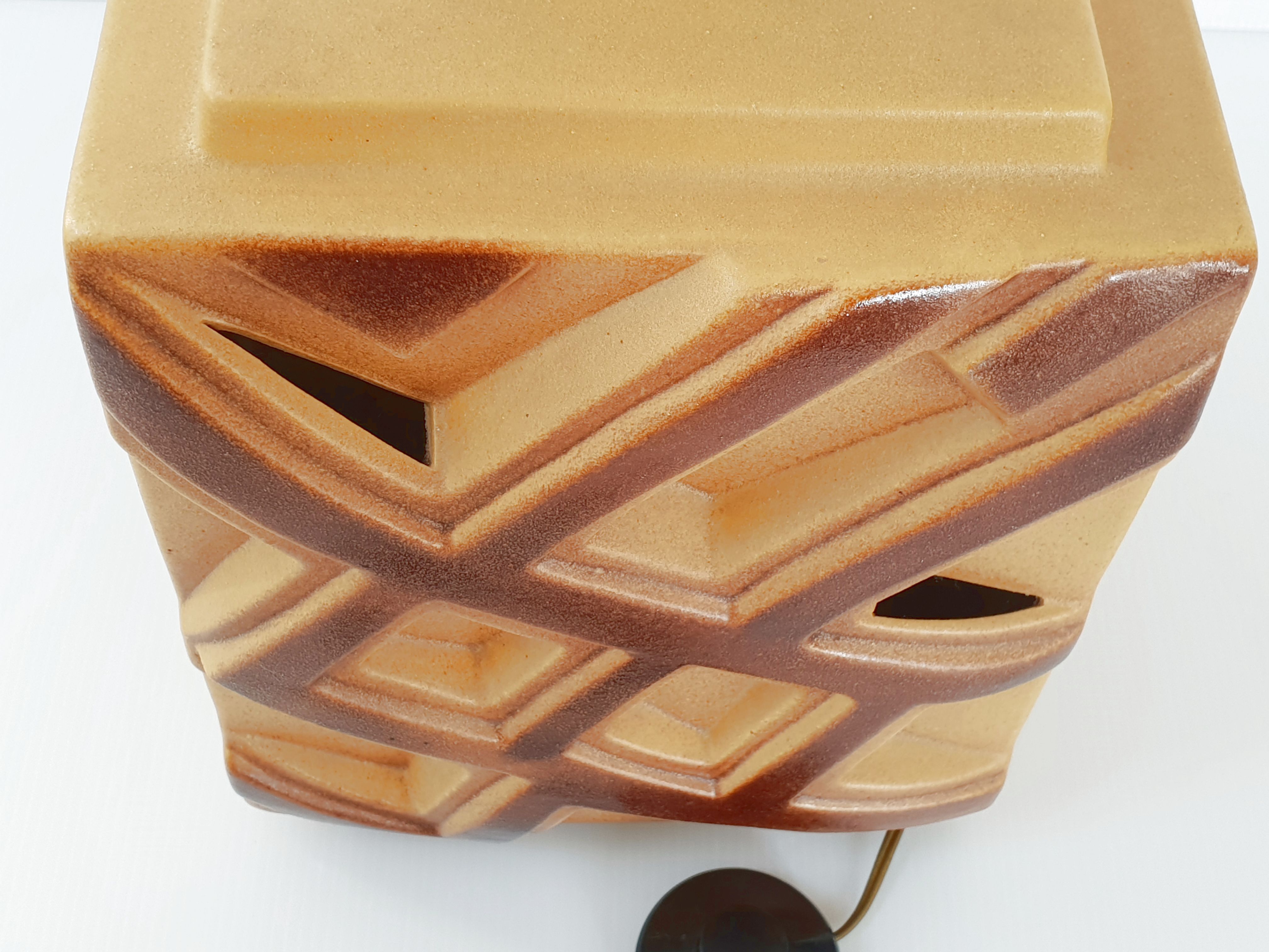 Vintage ceramic lamp foot 1970