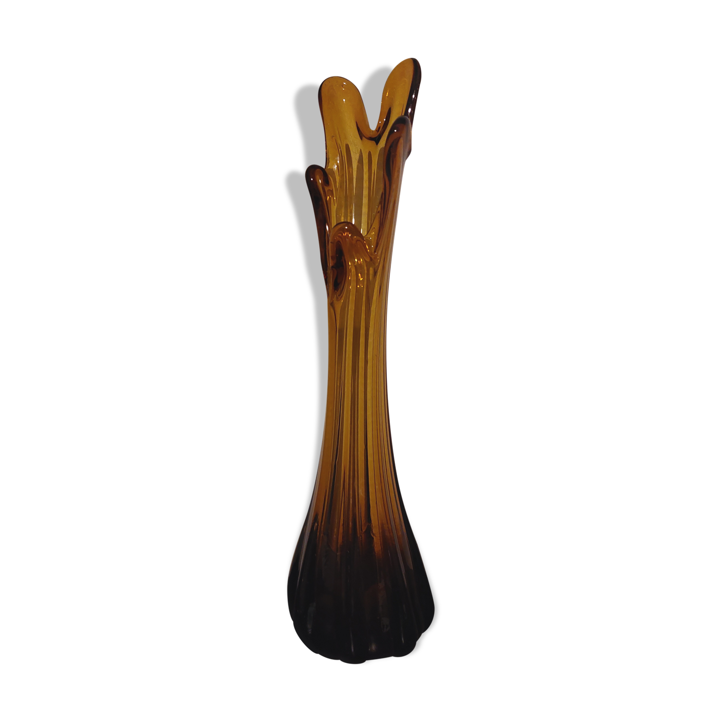 Amber yellow vase