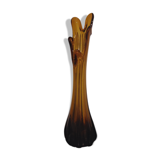 Vase jaune ambré