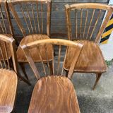 (Lot) 13 Stamped Baumann Chairs