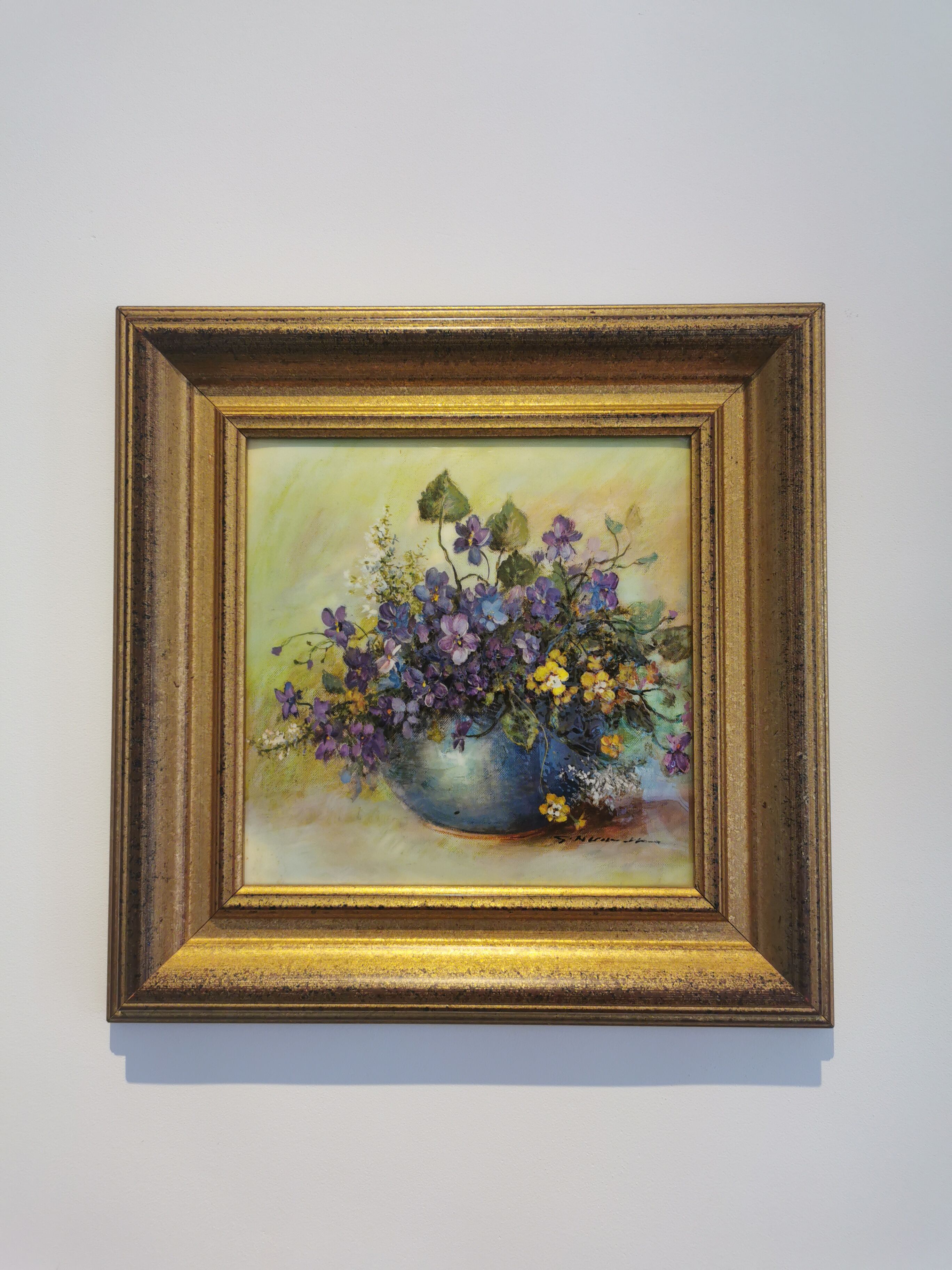 Painting bouquet of flowers CADIOU