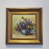 Tableau bouquet de fleurs CADIOU