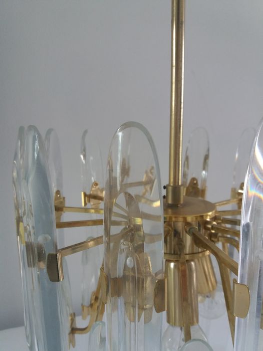 Brass chandelier from Sciolari