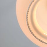 Mid-Century Italian Opaline Glass & Brass Pendant Lamp, set of 3