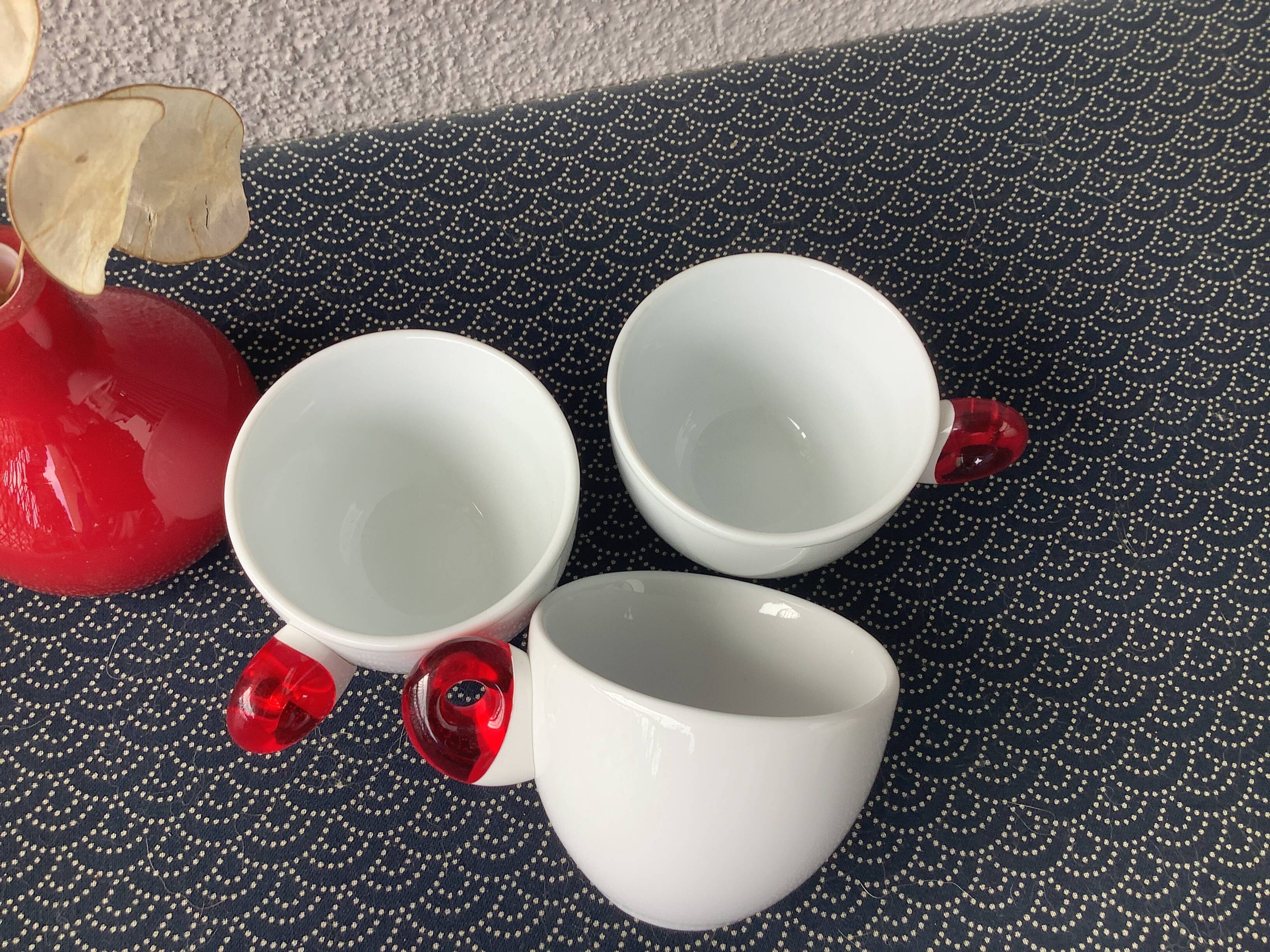 Guzzini porcelain espresso cups