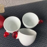 Guzzini porcelain espresso cups