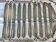 10 silver-plated metal table knives, Grand Prix de Monaco model - Art Deco
