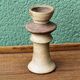 Terracotta candle holder signed Jean Paulet