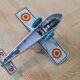 Collectible tin plane, vintage