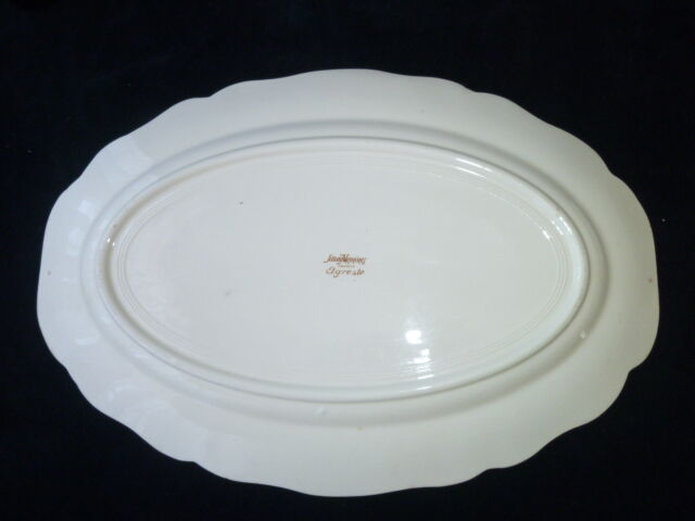Oval dish Sarreguemines earthenware Model Agreste 37.5 cm