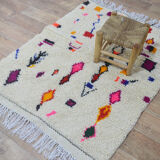 Tapis berbère coloré 152 x 105 cm