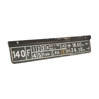 Former sncf car license plate