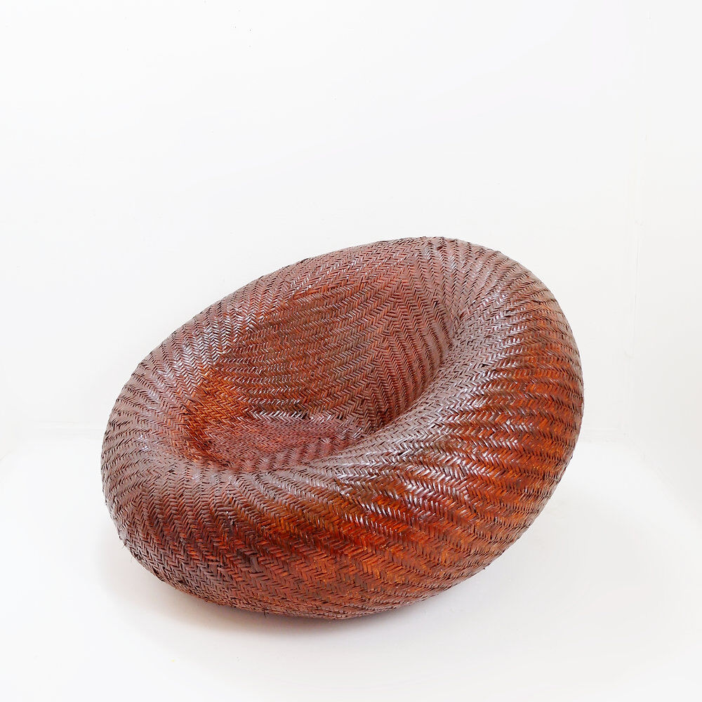 Cocoon armchair in rattan - France 1970s