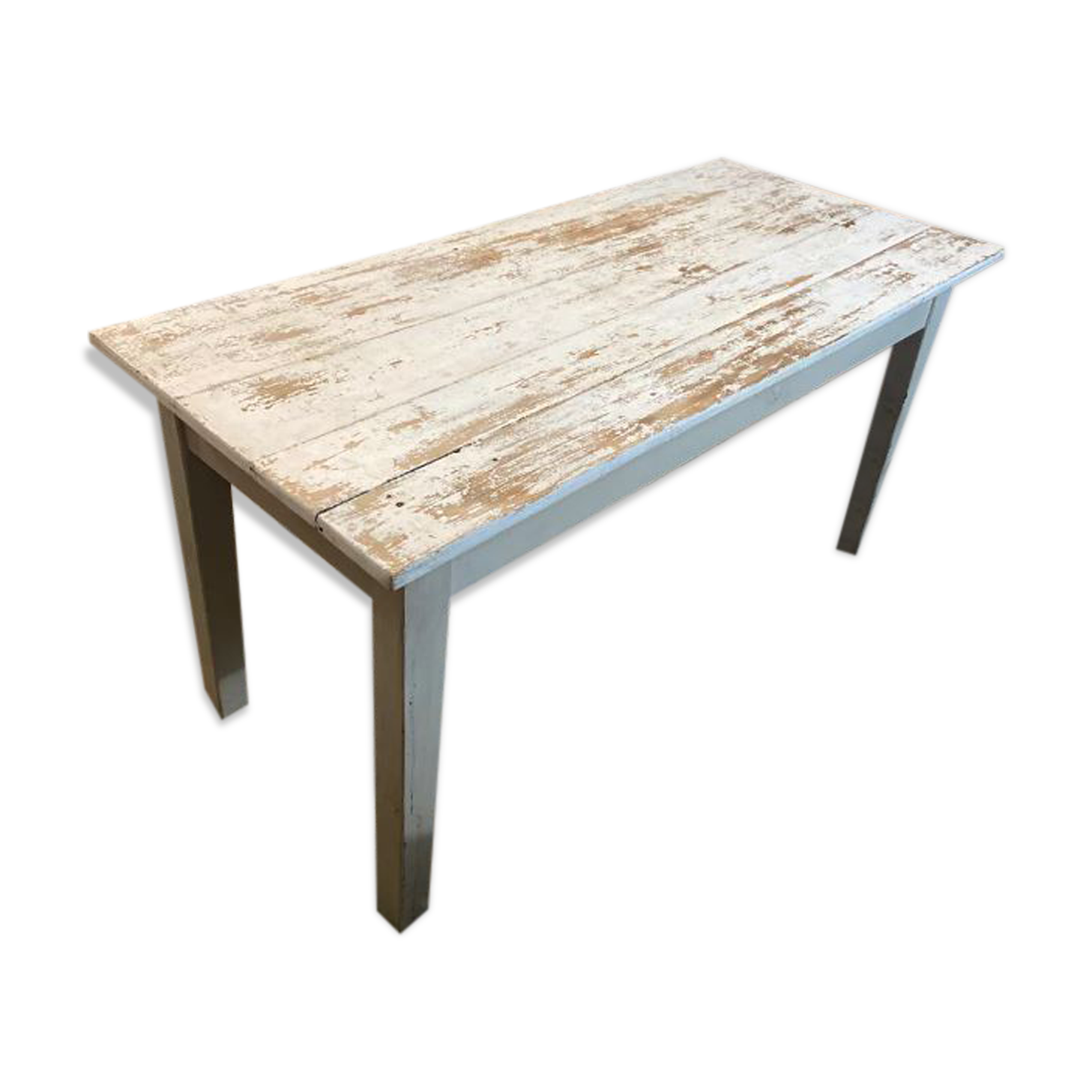 White patinated table