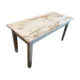 White patinated table