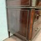 Commode style Lois XVI in mahogany Top of veined gray marble XIX century