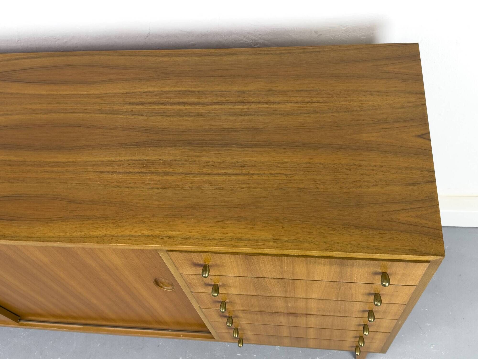 Mid-Century Sideboard in Walnut by Georg Satink for WK Möbel, 1950s