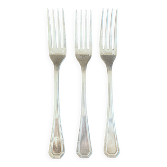 Lot de 3 fourchettes Christofle “Tosca” en métal argenté
