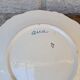 Set of 2 antique hand painted floral pattern plates