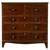 Commode georgian english secretary in mahogany, 1816