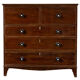 Commode secrétaire anglaise géorgienne en acajou, 1816