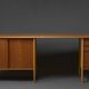 Scandinavian teak & oak desk-sideboard 1950s/60s