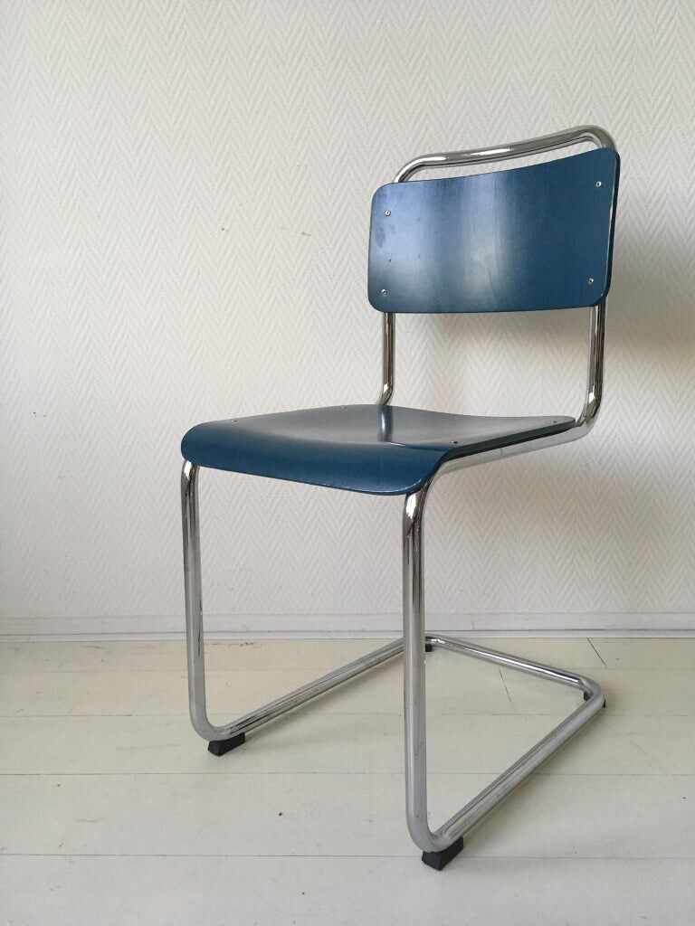 W.H. Gispen chairs, Model 101, Wood, Gebroeders van der Stroom, 2004