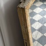 19th century mercury mirror patinated trumeau