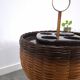 Draagbare bar, wijnkoeler met rotan en kunststof