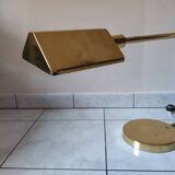 Articulated brass desk lamp, Italian design