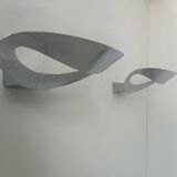 Pair of Mesmeri wall lamps for Artemide, Chrome-plated metal, Italy 1980