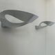 Pair of Mesmeri wall lamps for Artemide, Chrome-plated metal, Italy 1980