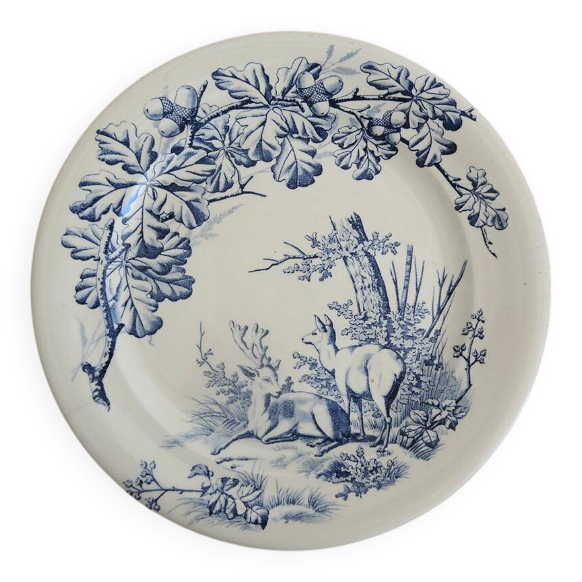 Old ironstone dish J S & Co – Hunting