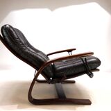 Westnofa The Panter leather lounge chair by Arnt Lande, 1970