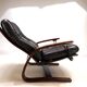 Westnofa The Panter leather lounge chair by Arnt Lande, 1970s